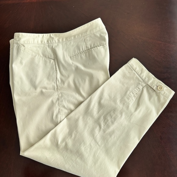 DKNY Womens Stretch Cotton Pants 10 with Hem Width Adjustment Detail NICE! - Picture 5 of 13